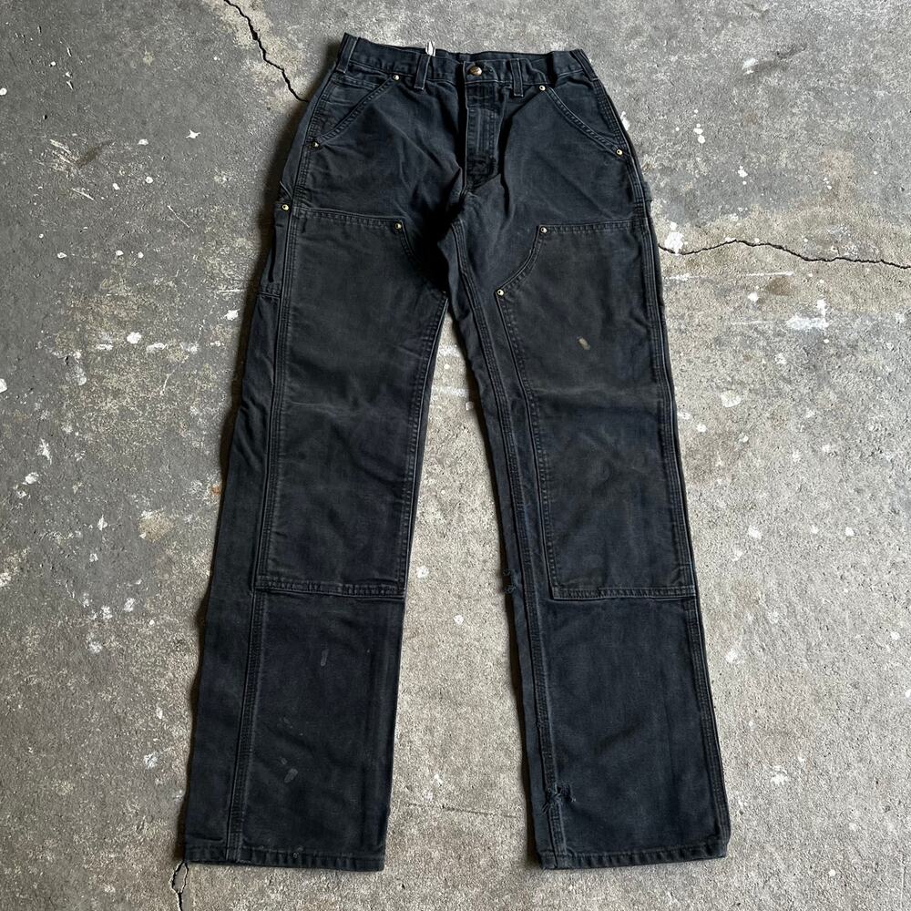 Carhartt black double knee work wear carpenter pants